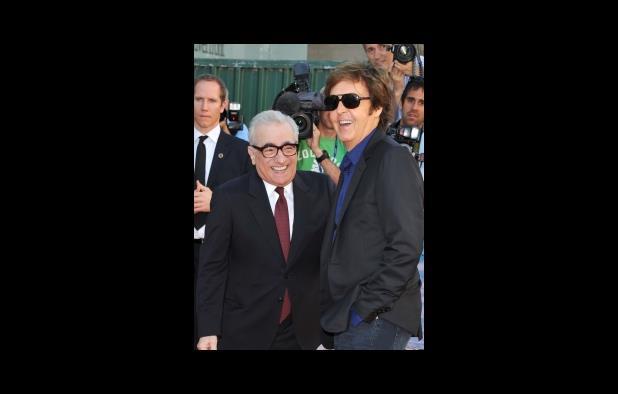 Martin Scorsese and Paul McCartney at the premiere of George Harrison: Living In The Material World